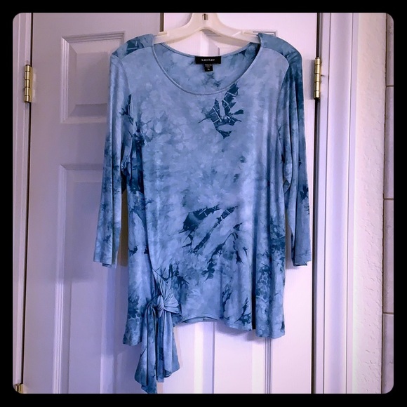 Karen Kane Tops - Teal blue Karen Kane XL top.  Blouse. Tie front